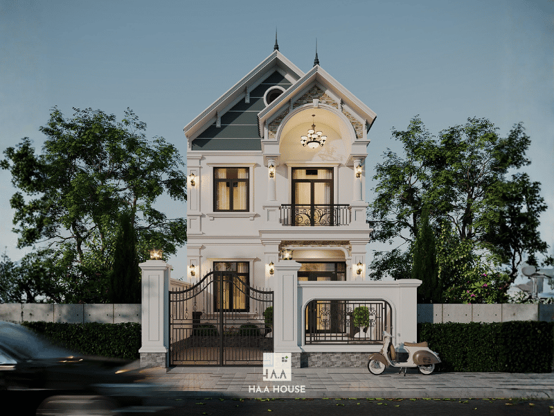 nhà mái thái 2 tầng anh Đức